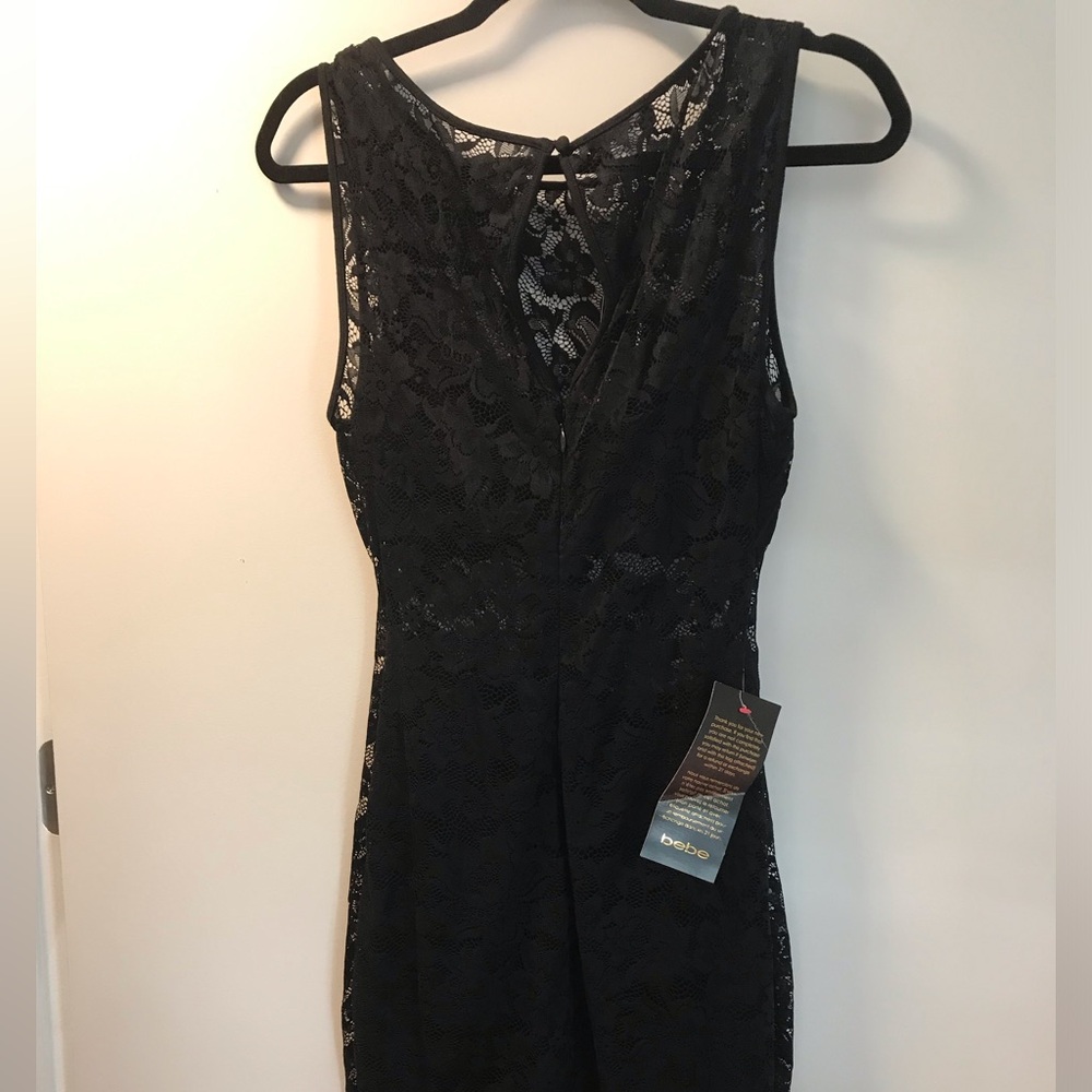 Bebe lace bralette midi dress new with tags